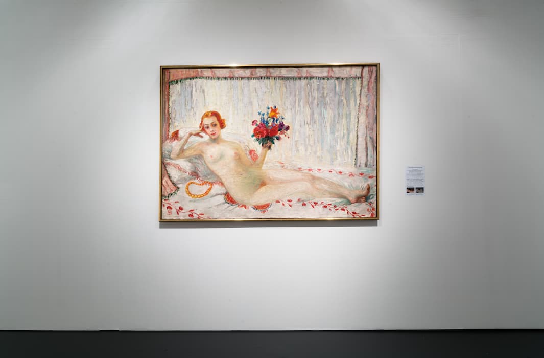 Exhibition view of Florine Stettheimer: Painting Poetry at The Jewish Museum, NY
