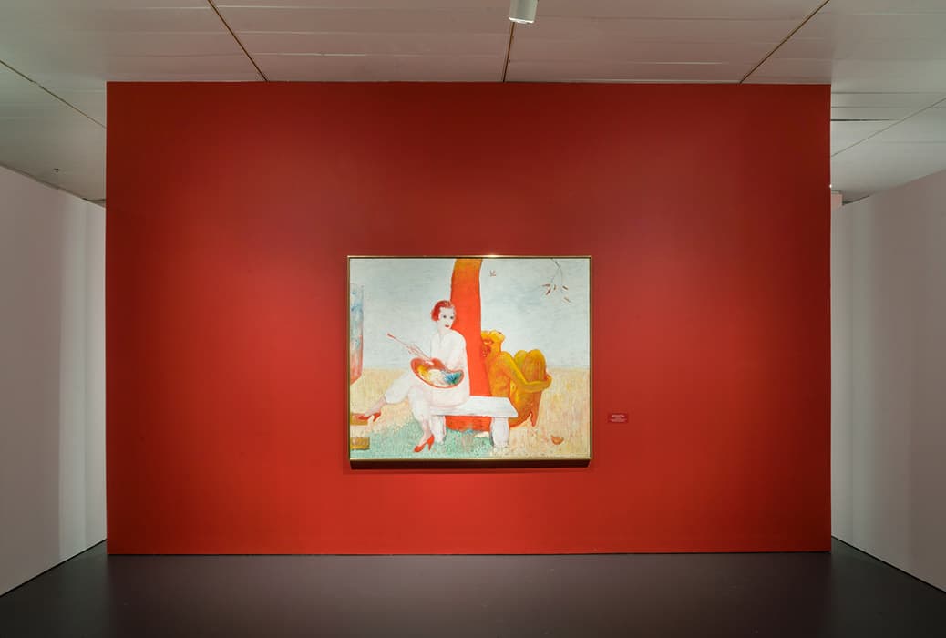 Installation view of the exhibition Florine Stettheimer: Painting Poetry. May 5 – September 24, 2017. The Jewish Museum, NY. Photo by: Jason Mandella