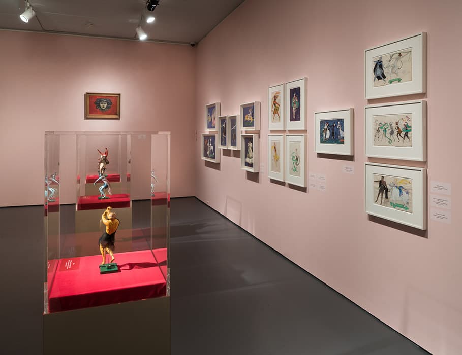 Installation view of the exhibition Florine Stettheimer: Painting Poetry. May 5 – September 24, 2017. The Jewish Museum, NY. Photo by: Jason Mandella