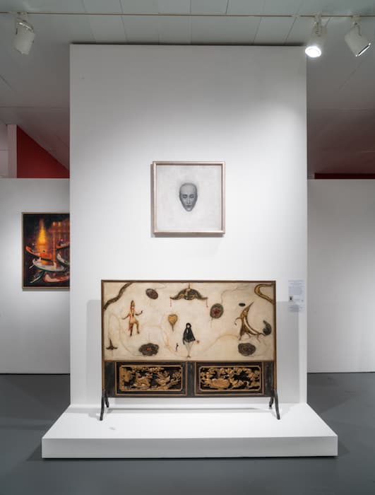 Installation view of the exhibition Florine Stettheimer: Painting Poetry. May 5 – September 24, 2017. The Jewish Museum, NY. Photo by: Jason Mandella