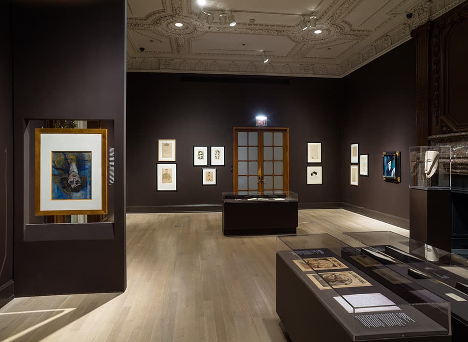 Installation view of the exhibition Modigliani Unmasked. September 15, 2017 – February 4, 2018. The Jewish Museum, NY. Photo by: Jason Mandella
