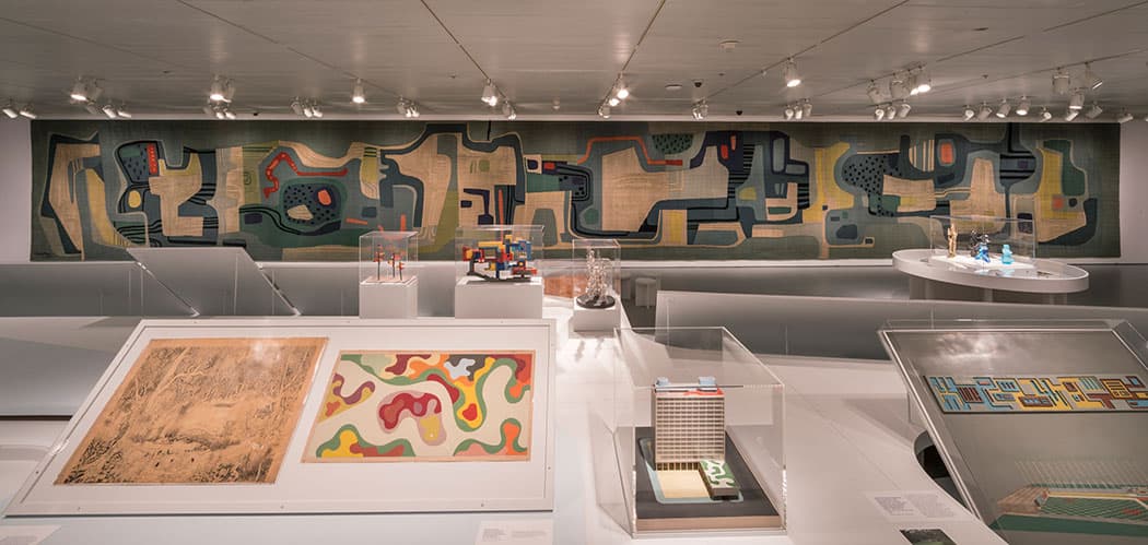 Installation view of the exhibition Roberto Burle Marx: Brazilian Modernist, May 6 - September 18, 2016. The Jewish Museum, NY. Photo by: David Heald