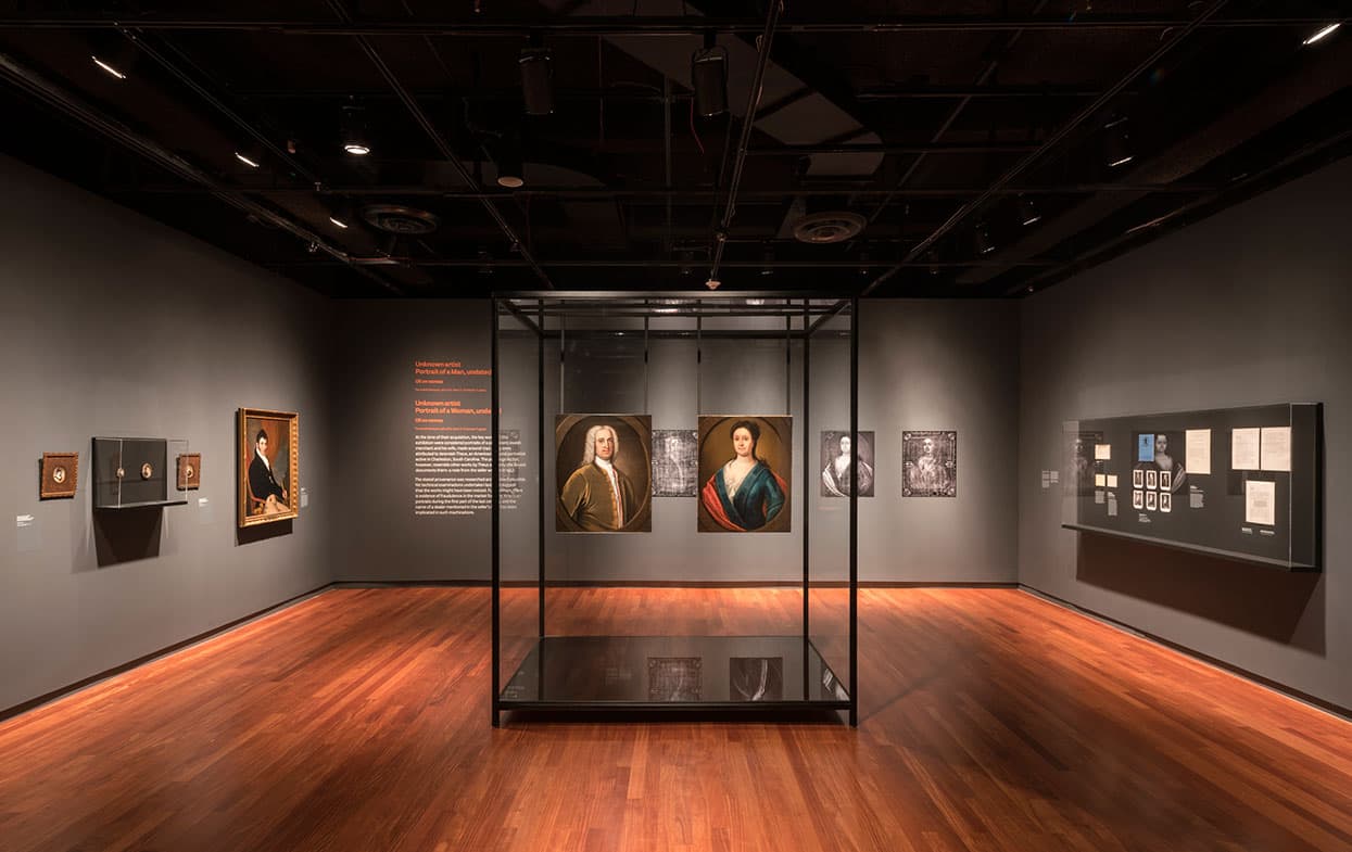Installation view of the exhibition Masterpieces & Curiosities: The Fictional Portrait, March 18 - August 14, 2016. The Jewish Museum, NY. Photo by: David Heald