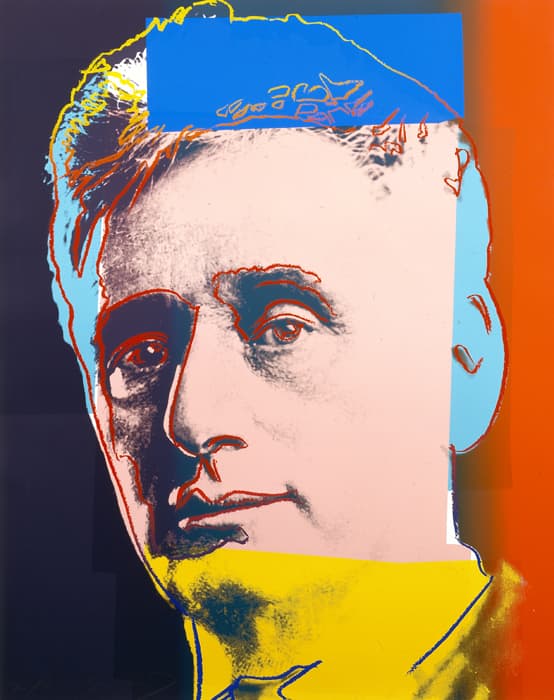 Andy Warhol (American, 1928 – 1987), Louis Brandeis, from Ten Portraits of Jews of the Twentieth Century, 1980, screenprint on paper, 40 x 32 in. (101.6 x 81.3 cm). The Jewish Museum, New York. Gift of Lorraine and Martin Beitler, 2006-64.5 © 2014 The Andy Warhol Foundation for the Visual Arts, Inc. / Artists Rights Society (ARS), New York / Courtesy Ronald Feldman Fine Arts, New York / feldmangallery.com