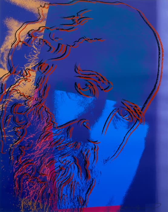 Andy Warhol (American, 1928 – 1987), Martin Buber, from Ten Portraits of Jews of the Twentieth Century, 1980, screenprint on paper, 40 x 32 in. (101.6 x 81.3 cm). The Jewish Museum, New York. Gift of Lorraine and Martin Beitler, 2006-64.3 © 2014 The Andy Warhol Foundation for the Visual Arts, Inc. / Artists Rights Society (ARS), New York / Courtesy Ronald Feldman Fine Arts, New York / feldmangallery.com