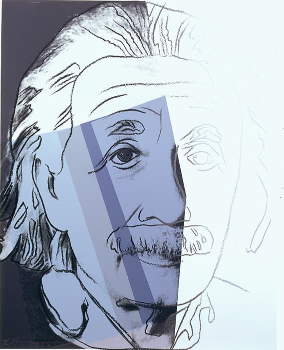 Andy Warhol (American, 1928 – 1987), Albert Einstein, from Ten Portraits of Jews of the Twentieth Century, 1980, screenprint on paper, 40 x 32 in. (101.6 x 81.3 cm). The Jewish Museum, New York. Gift of Lorraine and Martin Beitler, 2006-64.4 © 2014 The Andy Warhol Foundation for the Visual Arts, Inc. / Artists Rights Society (ARS), New York / Courtesy Ronald Feldman Fine Arts, New York / feldmangallery.com