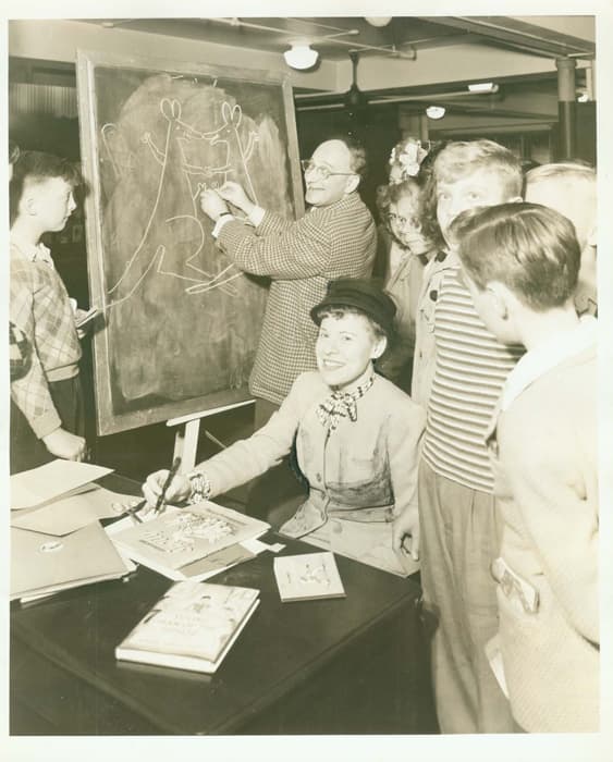 Margret and H. A. Rey, United States, late 1940s , H. A. & Margret Rey Papers, de Grummond Children’s Literature Collection, McCain Library and Archives, The University of Southern Mississippi