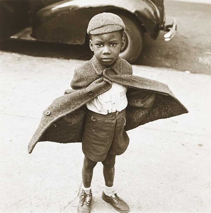 Jerome Liebling (American, 1924–2011), Butterfly Boy, New York, 1949, gelatin silver print, 9 1/2 x 9 1/2 in. (24.1 x 24.1 cm). The Jewish Museum, New York. Purchase: Mimi and Barry J. Alperin Fund, 2008-90