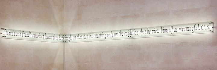 Detail of ‘À Propos (Réflecteur de Réflecteur) #58’, installation at the Jewish Museum, New York. Photo: Bradford Robotham.