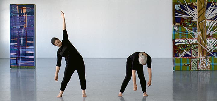 Sharon Lockhart, still from Five Dances and Nine Wall Carpets by Noa Eshkol, 2011, five-channel installation (35mm film transferred to HD). Courtesy of the artist, Gladstone Gallery, New York and Brussels, Blum & Poe, Los Angeles and neugerriemschneider, Berlin.