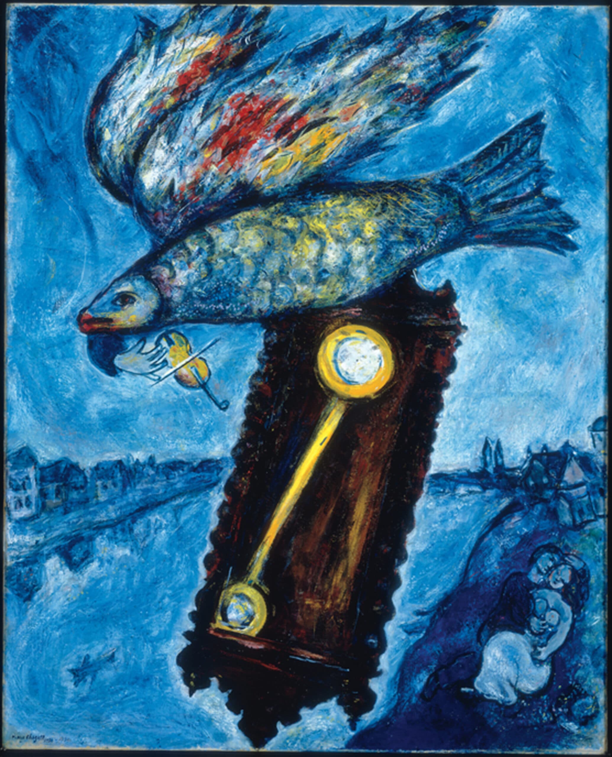 Marc Chagall, Time Is a River without Banks, 1930–1939, oil on canvas, 39 1/4 × 32 inches. Private Collection, New York. © 2013 Artists Rights Society (ARS), New York / ADAGP, Paris