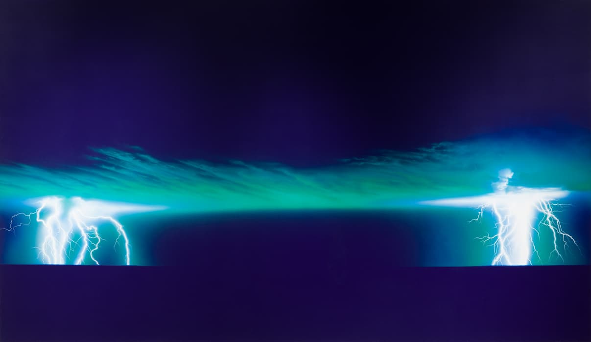 Jack Goldstein, Untitled, 1983, acrylic on canvas. Courtesy B.Z. and Michael Schwartz, New York and the Estate of Jack Goldstein. © Estate of Jack Goldstein. Photograph by Bradford Robotham/The Jewish Museum.