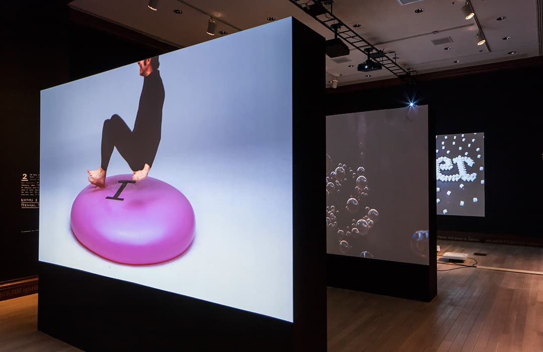 ​Installation view of Six Things: Sagmeister & Walsh at the Jewish Museum, New York.