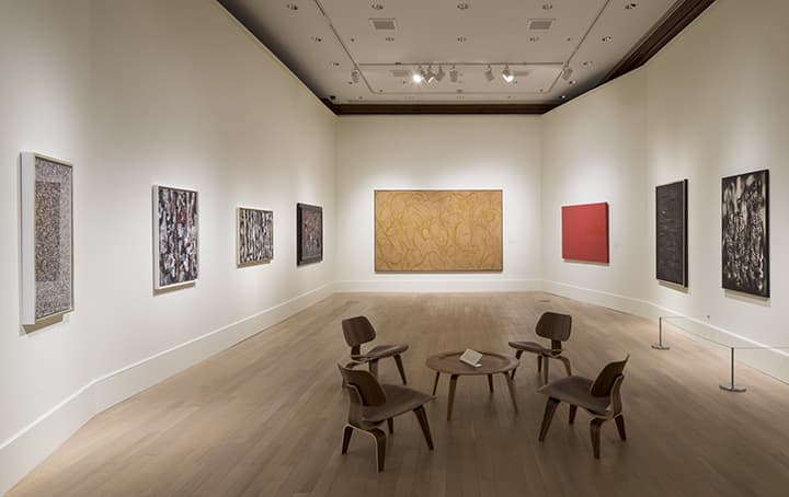 Installation view of the exhibition From the Margins: Lee Krasner and Norman Lewis, 1945 – 1952, September 12, 2014 – February 1, 2015. © The Jewish Museum, NY. Photo by: David Heald.