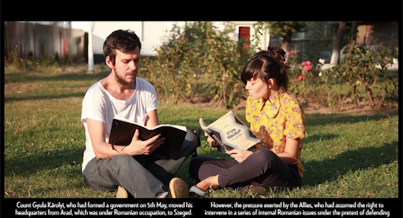 Anca Benera and Arnold Estefan, still from Pacta Sunt Servanda (Agreements Must Be Kept), 2012, HD video, sound, 16 min., 37 sec. Artwork © Anca Benera and Arnold Estefan