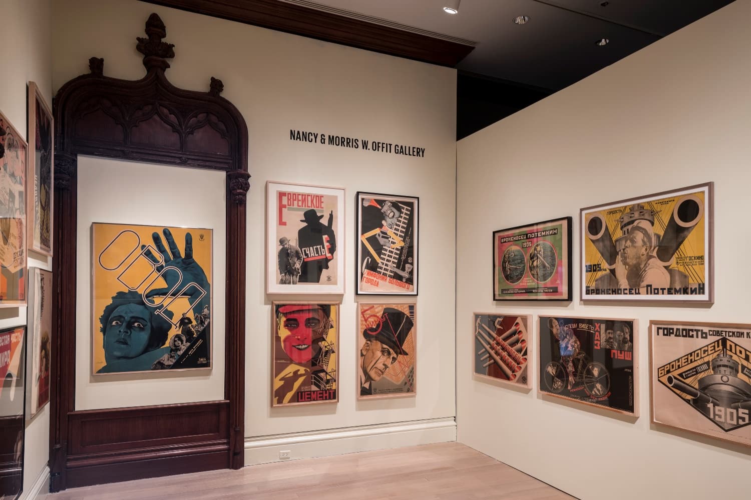 Installation view of the exhibition The Power of Pictures: Early Soviet Photography, Early Soviet Film. The Jewish Museum, NY. Photo by: David Heald.