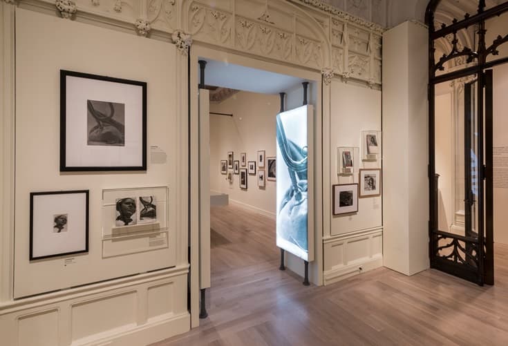 Installation view of the exhibition The Power of Pictures: Early Soviet Photography, Early Soviet Film. The Jewish Museum, NY. Photo by: David Heald.
