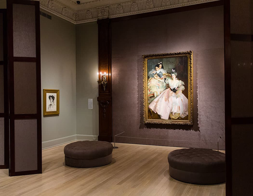 Installation view of the exhibition John Singer Sargent's Mrs. Carl Meyer and Her Children. September 16, 2016 – February 5, 2017. The Jewish Museum, NY. Photo by: Will Ragozzino/SocialShutterbug.com