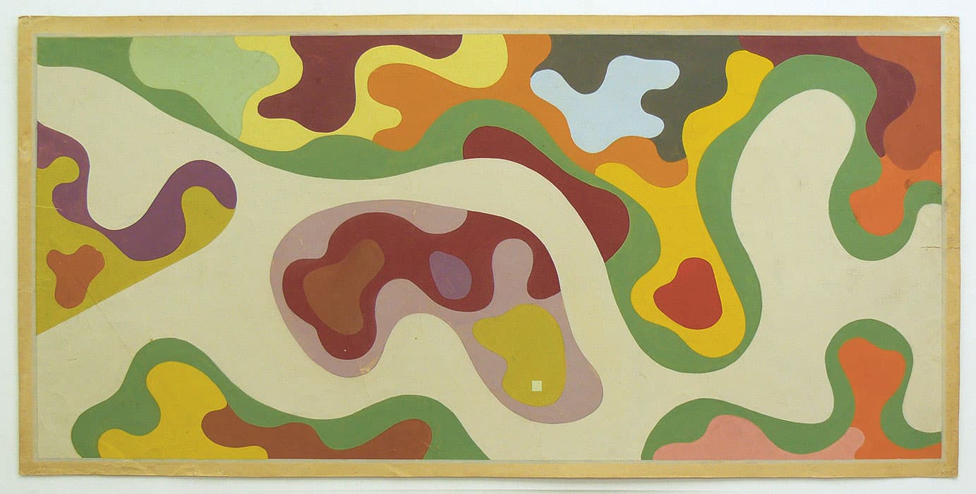 Roberto Burle Marx, design for the Minister’s Rooftop Garden, Ministry of Education and Health, Rio de Janeiro, 1938. Gouache on paper, 20 ½ x 41 ⅜ in. (52.1 x 105.1 cm). Burle Marx & Cia. Ltda., Rio de Janeiro. © Burle Marx Landscape Studio, Rio de Janeiro. Reproduced with permission. All rights reserved.