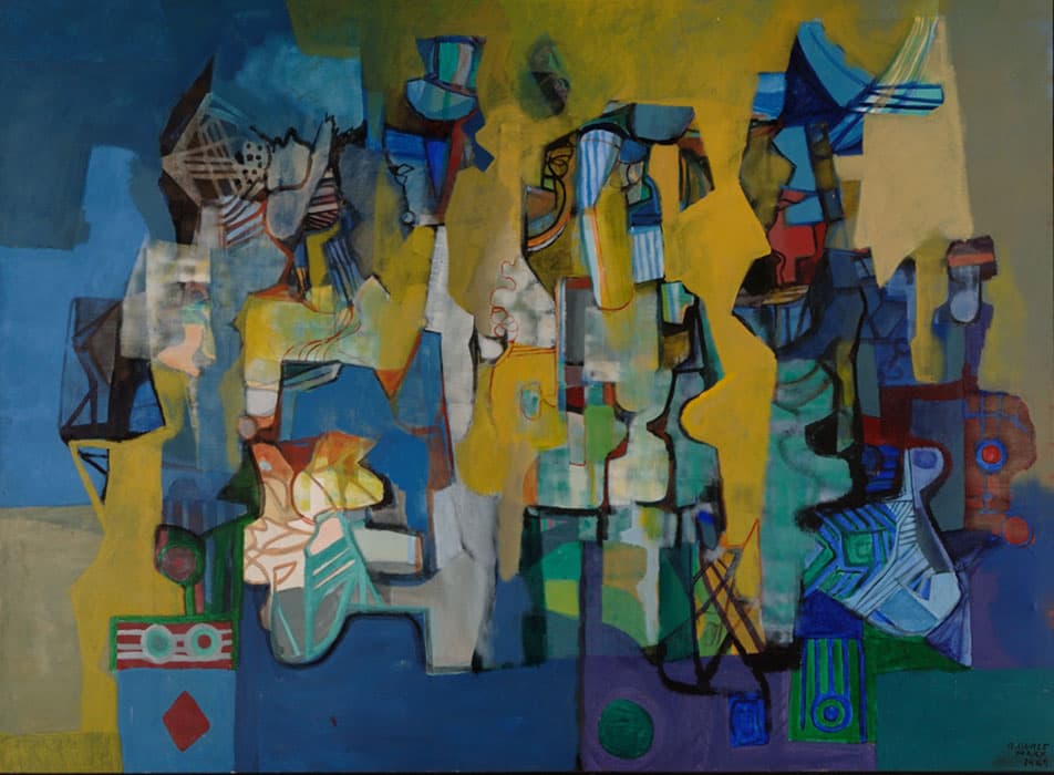 Roberto Burle Marx, Guaratiba, 1989, oil on canvas, 80 ¾ × 109 in. (205 × 277 cm). Private collection, São Paulo. Image provided by Sítio Roberto Burle Marx, Rio de Janeiro.