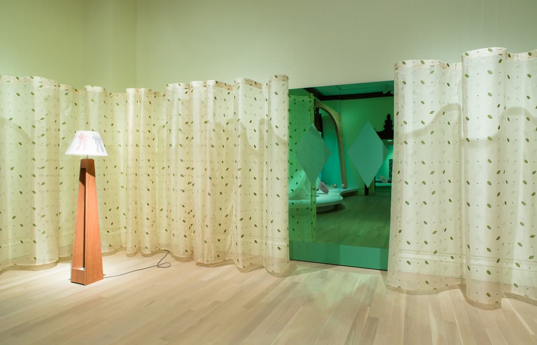 Installation view of Marc Camille Chaimowicz: Your Place or Mine… The Jewish Museum, New York. Photo by: Jason Mandella