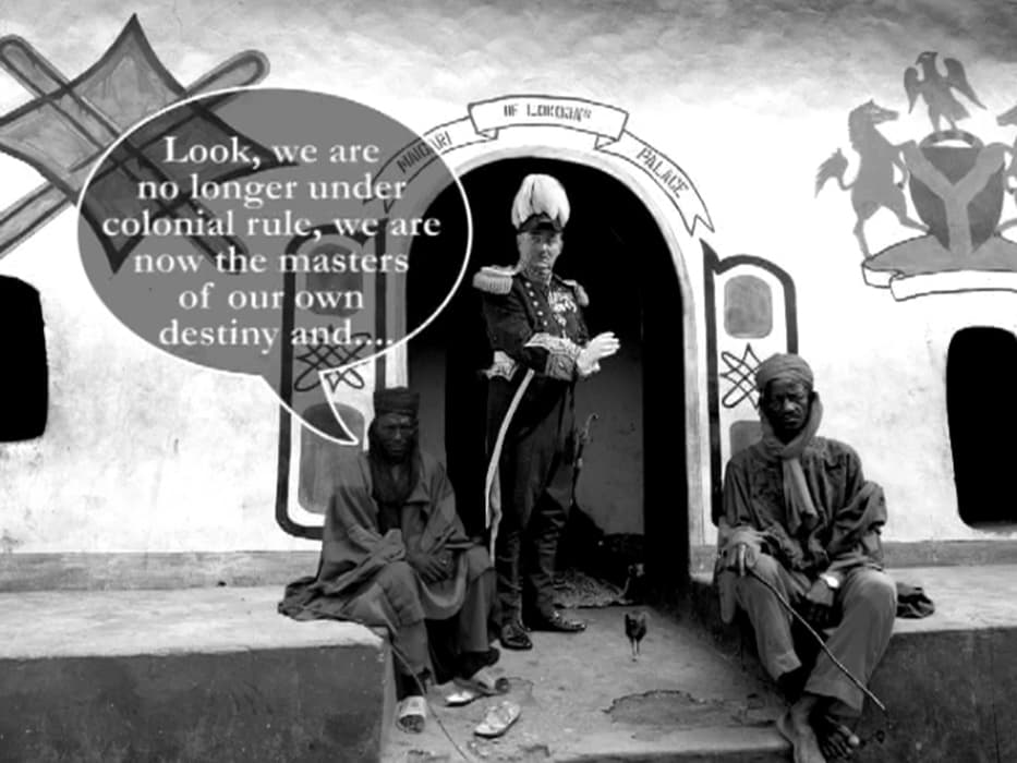 Mudi Yahaya, still from For Crown and Country, 2011, video, sound, 11 min. Artwork © Mudi Yahaya