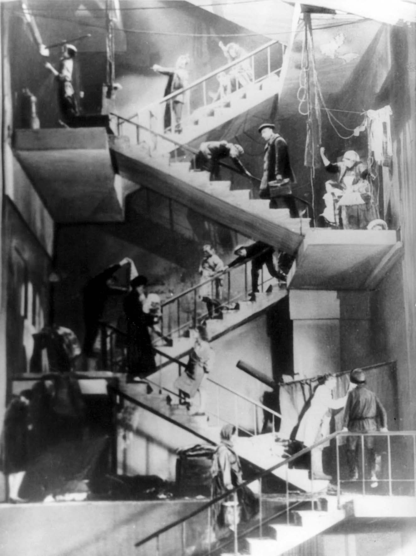 he House on Trubnaya Directed by Boris Barnet 1928, USSR, 84 min.

This comedy follows the trials and tribulations of Parasha, a healthy peasant girl who finds romance and political consciousness after moving to Moscow. Six screenwriters collaborated on the film, considered among the best of the Soviet silent comedies. As the film begins, Parasha, clutching a duck, is searching for an address, only to be led in all the wrong directions by passersby. The duck escapes and our flustered heroine takes after it. Moscow is a maze of tramlines, and the duck, standing in the middle of the tracks, faces imminent danger. But an intertitle interrupts the scene with the words 
