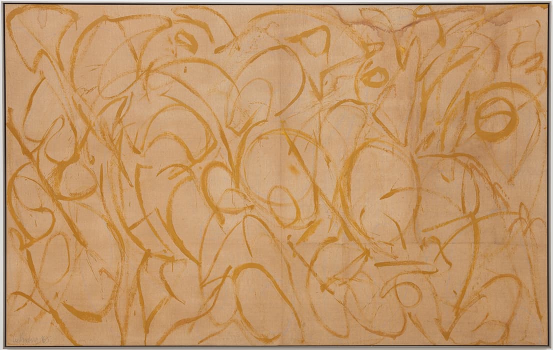 Lee Krasner, Kufic, 1965.Oil on canvas, 81 x 128 in. (205.7 x 325.1 cm) Courtesy The Pollock-Krasner Foundation and Robert Miller Gallery, New York © 2014 The Pollock-Krasner Foundation / Artists Rights Society (ARS), New York