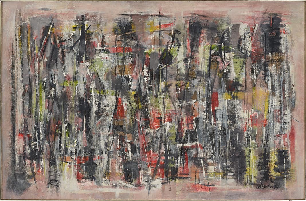 Norman Lewis, Untitled, 1949. Oil on canvas, 20 × 30 in. (50.8 × 76.2 cm). The Pamela Joyner and Alfred Giuffrida Collection. Art © The Estate of Norman W. Lewis, Courtesy of Iandor Fine Arts, New Jersey