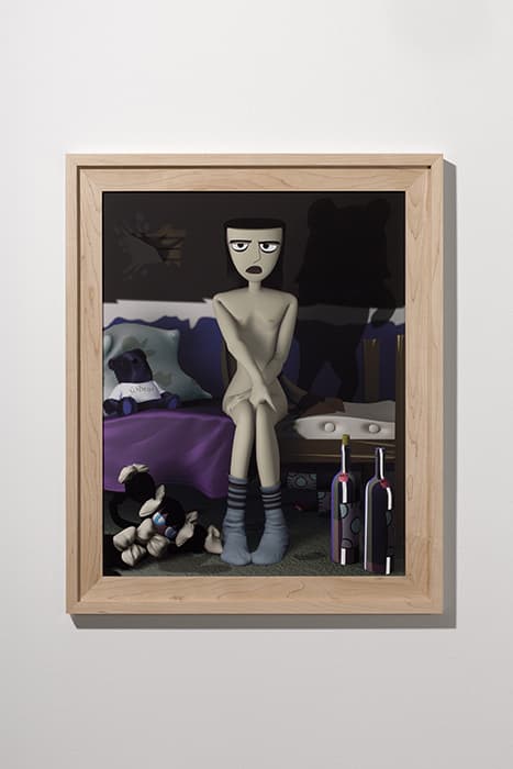 Bunny Rogers. Self-portrait as clone of Jeanne d'Arc, 2014. Fine art print on Hahnemühle PhotoRag Ultrasmooth 305 g, artist frame. ca. 70 x 60 x 4 cm / 27,5 x 23,5 x 1.5 inches. © Bunny Rogers / image provided by Société Berlin, Germany.