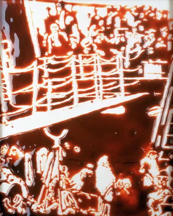Vik Muniz (Brazilian, b. 1961), The Steerage (after Alfred Stieglitz), from Pictures of Chocolate, 2000, silver dye bleach print , 37 ¾ x 30 ¼ in. (95.9 x 76.8 cm). The Jewish Museum, New York, gift of Melva Bucksbaum, 2000-74. Artwork © Vik Muniz / Licensed by VAGA, New York.