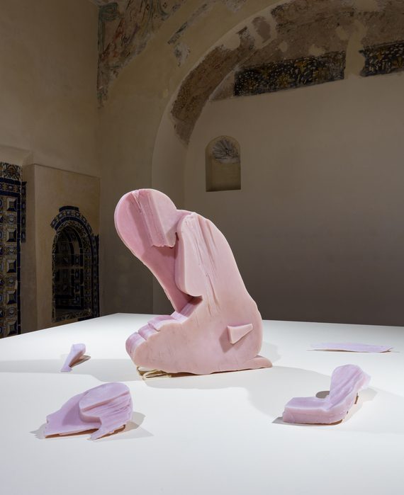 Małgorzata Mirga-Tas (born 1978, Zakopane, Poland), <i>29</i> (detail), 2019/2020, paraffin wax, pigment, 31.5 x 25.2 x 5.9 in. (80 x 64 x 15 cm). Courtesy of the artist, Frith Street Gallery, London; Foksal Gallery Foundation, Warsaw; and Karma International, Zurich. © Małgorzata Mirga-Tas